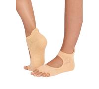 ToeSox Bellarina Tec Half Toe Women's Yoga Socks - S - Golden