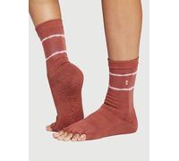 ToeSox Crew Half Toe Women's Yoga Grip Socks - S - Climb