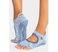 ToeSox Half Toe Bellarina Women's Yoga Grip Socks - S - Deep Sea (TS)