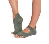 ToeSox Half Toe Bellarina Women's Yoga Grip Socks - S - Ivy Field