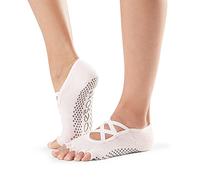 Toesox HT Elle Yoga Grip Socks, Ballet Pink, Small