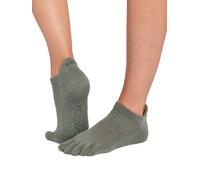 ToeSox Low Rise Full Toe Women's Yoga Grip Socks - S - Ivy Field