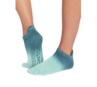 ToeSox Low Rise Full Toe Women's Yoga Grip Socks - S - Tidal
