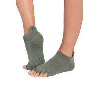 ToeSox Low Rise Half Toe Women's Yoga Grip Socks - S - Ivy Field