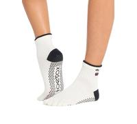ToeSox Melody Full Toe Yoga Socks - M - Ivory