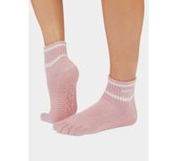 ToeSox Melody Full Toe Yoga Socks - S - Camelia Heather