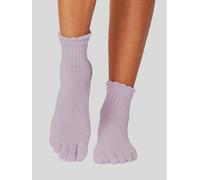 ToeSox Melody Scallop Full Toe Yoga Socks - S - Soft Lavender