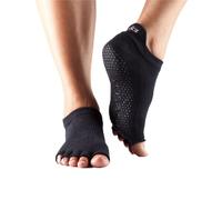 ToeSox Women's Half Toe Socks in Black | Size: Medium ToeSox Black M
