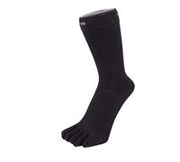 TOETOE - Men, Women Essential/Everyday Stretchy Soft Silk Mid-Calf Seamless Plain Toe Socks, Hygienic, Breathable