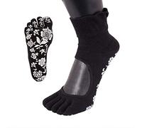 TOETOE - Men, Women Yoga&Pilates Stretchy Soft Cotton Seamless Patterned Anti-Slip Sole Serene Ankle Toe Socks, Hygienic, Breathable