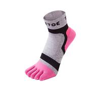 TOETOE Women's 1 Pack Sports Light Runner Toe Socks & Women in Pink | Size: 3-5 TOETOE Pink 3-5