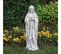 TOETOL Virgin Mary Praying Statue 29.9 Inch Tall Outdoor Garden Religious Decorations Statue Clearance for Home Yard Patio Lawn Hallway Decor Sculpture Magnesium Oxide Stone
