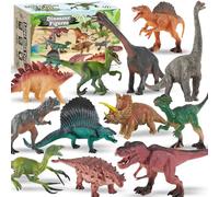 TOEY PLAY Dinosaur Figures Set, 12 PCS Realistic Dinosaurs Toy for 3+ Kids