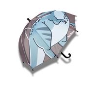 TOEZONE Raptor Boys Grey Dinosaur Character Waterproof Rain Umbrella One Size