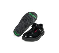 ToeZone Women's Ellie Patent Leather Unicorn School Shoe in Black | Size: 1 ToeZone Black 1