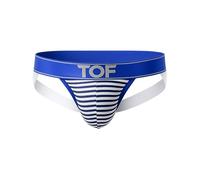 TOF Paris - Mens Underwear - Sailor Jockstrap Blue - 1x Size S