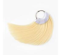 TOFAFA Hair Color Rings Human Hair Color Sample Testing 9 inch Light Blonde