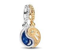 TOFBS Women's Charms for Bracelets Necklaces Sun Moon Star 925 Sterling Silver Cubic Zirconia Charm Pendant Bead Jewelry Birthday Gifts Daily Wear Girls Mum Wife (#1)
