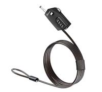 Tofeer Adjustable Combination Cable Lock - 6.5ft Steel Cord for Trail Camera, Kayak, Luggage, Suitcase, Helmet - Zinc Alloy, 10,000 Codes, Easy to Use