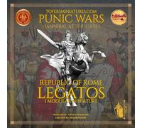 Tofer's Miniatures Roman Republic Legatos. Republic of Rome Modular Miniature. 28 mm.“Punic Wars: Hannibal at The Gates” Ideal for Games Like SAGA, Hail Caesar, and Other Wargames. Produced