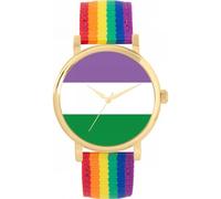 Toff London 38mm Pride Genderqueer Flag Watch