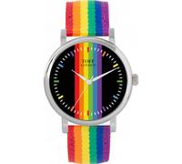 Toff London 38mm Pride Linear Rainbow Batons Watch