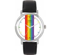 Toff London 38mm Pride Linear Rainbow Batons Watch