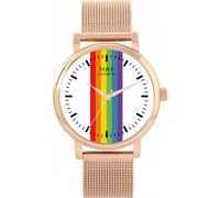 Toff London 38mm Pride Linear White Batons Watch