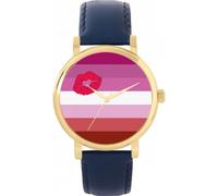 Toff London 38mm Pride Lipstick Lesbian Flag Watch