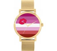 Toff London 38mm Pride Lipstick Lesbian Flag Watch