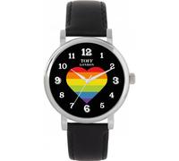 Toff London 38mm Pride Rainbow Heart Arabic Numerals Watch