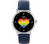 Toff London 38mm Pride Rainbow Heart Batons Watch