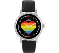 Toff London 38mm Pride Rainbow Heart Batons Watch