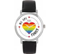 Toff London 38mm Pride Rainbow Heart Family White Watch