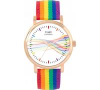 Toff London 38mm Pride Ribbon Rainbow Batons Watch