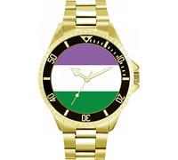Toff London 42mm Pride Genderqueer Flag Watch