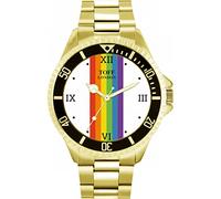 Toff London 42mm Pride Linear White Roman Numerals Watch