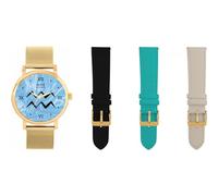 Toff London Aquarius Star Sign Gift Set for Women, Four Strap Options