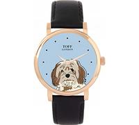 Toff London Beige Brown Cavachon Dog Watch Ladies 38mm Case 3atm Water Resistant Custom Designed Quartz Movement Luxury Fashionable