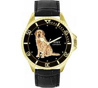 Toff London Beige Golden Retriever Mens Wrist Watch 42mm Case Custom Design