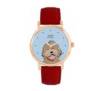 Toff London Beige Labradoodle Dog Watch Ladies 38mm Case 3atm Water Resistant Custom Designed Quartz Movement Luxury Fashionable