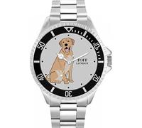 Toff London Beige Labrador Retriever Dog Mens Wrist Watch 42mm Case Custom Design