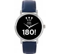 Toff London Black 180 Darts Watch Ladies 38mm Case 3atm Water Resistant Custom Designed Quartz Movement Luxury Fashionable