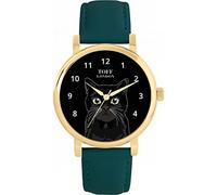 Toff London Black Moggie Cat Head Watch Ladies 38mm Case 3atm Water Resistant Custom Designed Quartz Movement Luxury Fashionable