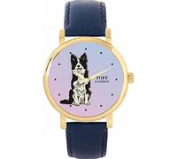 Toff London Black White Border Collie Dog Watch Ladies 38mm Case 3atm Water Resistant Custom Designed Quartz Movement Luxury Fashionable