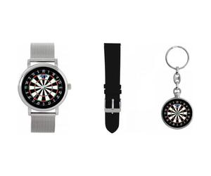 Toff London Blue Dartboard Gift Set with Keyring