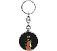 Toff London Brown Arabian Horse Head Keyring
