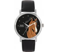 Toff London Brown Arabian Horse Head Watch Ladies 38mm Case 3atm Water Resistant Custom Designed Quartz Movement Luxury Fashionable