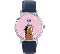 Toff London Brown Arabian Horse Head Watch Ladies 38mm Case 3atm Water Resistant Custom Designed Quartz Movement Luxury Fashionable
