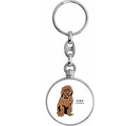 Toff London Brown Cockapoo Dog Keyring